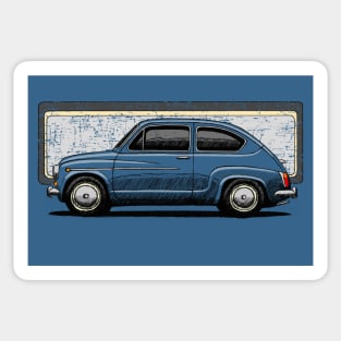 The humble but cool small classic car Sticker